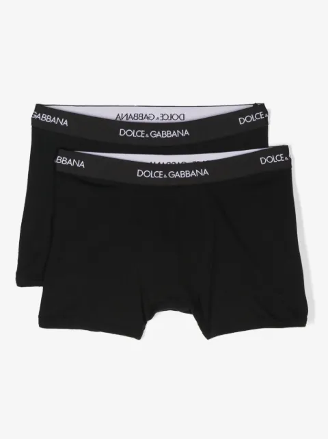 Dolce & Gabbana Kids logo-waistband boxers (set of two)