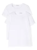 Dolce & Gabbana Kids logo tag cotton T-shirt (pack of two) - White