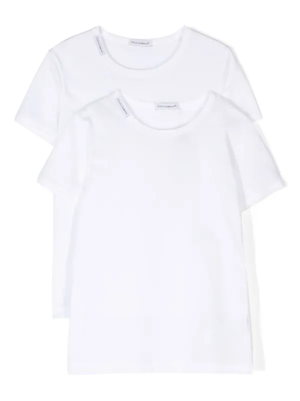 Dolce & Gabbana Kids ロゴ Tシャツ セット | ホワイト | FARFETCH JP