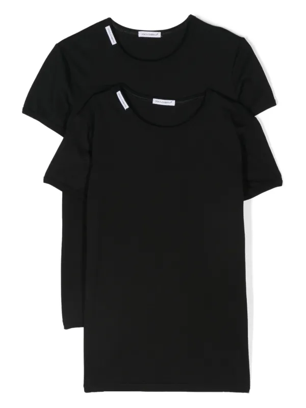 Dolce & Gabbana Kids ロゴ Tシャツ セット | ブラック | FARFETCH JP