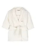 Moschino Kids Teddy Bear bathrobe - White