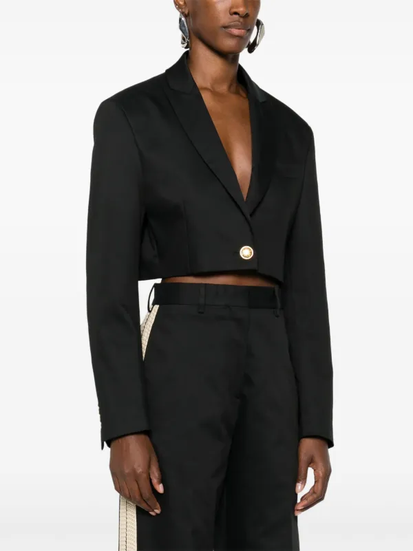 アウターその他 PALM ANGELS Woman Blazer Black PWEN032E23FAB001 1076 Palmzer Palm Angels blazer jacket - Women's – myCompañero