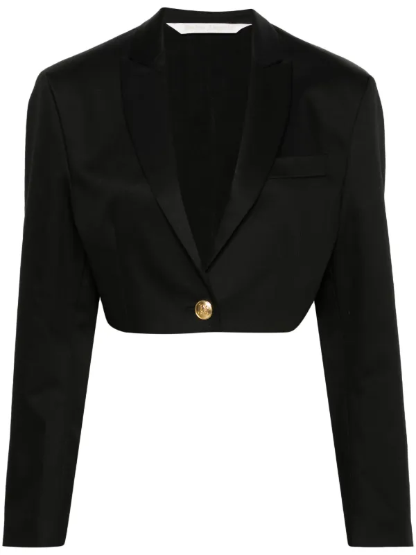 ジャケット PALM ANGELS Cropped blazer Black Palm Angels Cropped Blazer | Black | FARFETCH BN