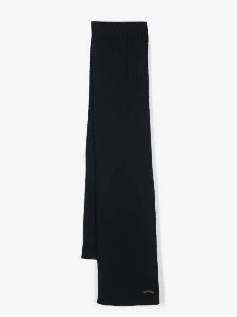 Paul & Shark logo-patch scarf