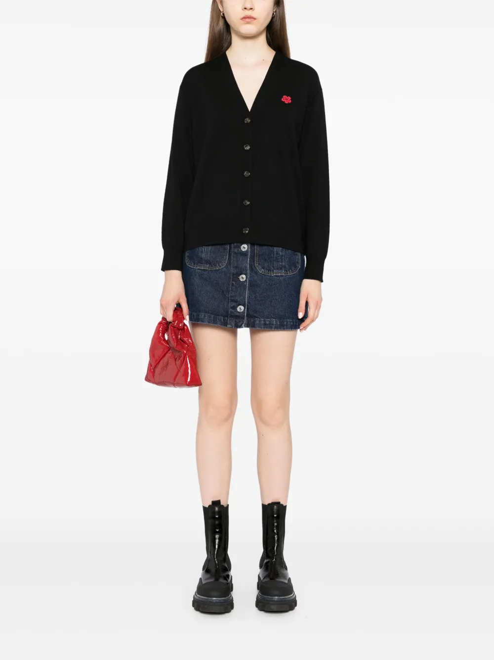 Kenzo Boke Flower jersey vest - Zwart