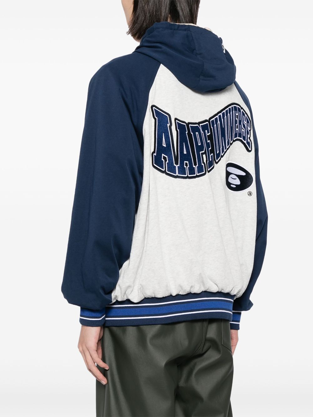 AAPE BY *A BATHING APE reversible zip-up hooded jacket Men