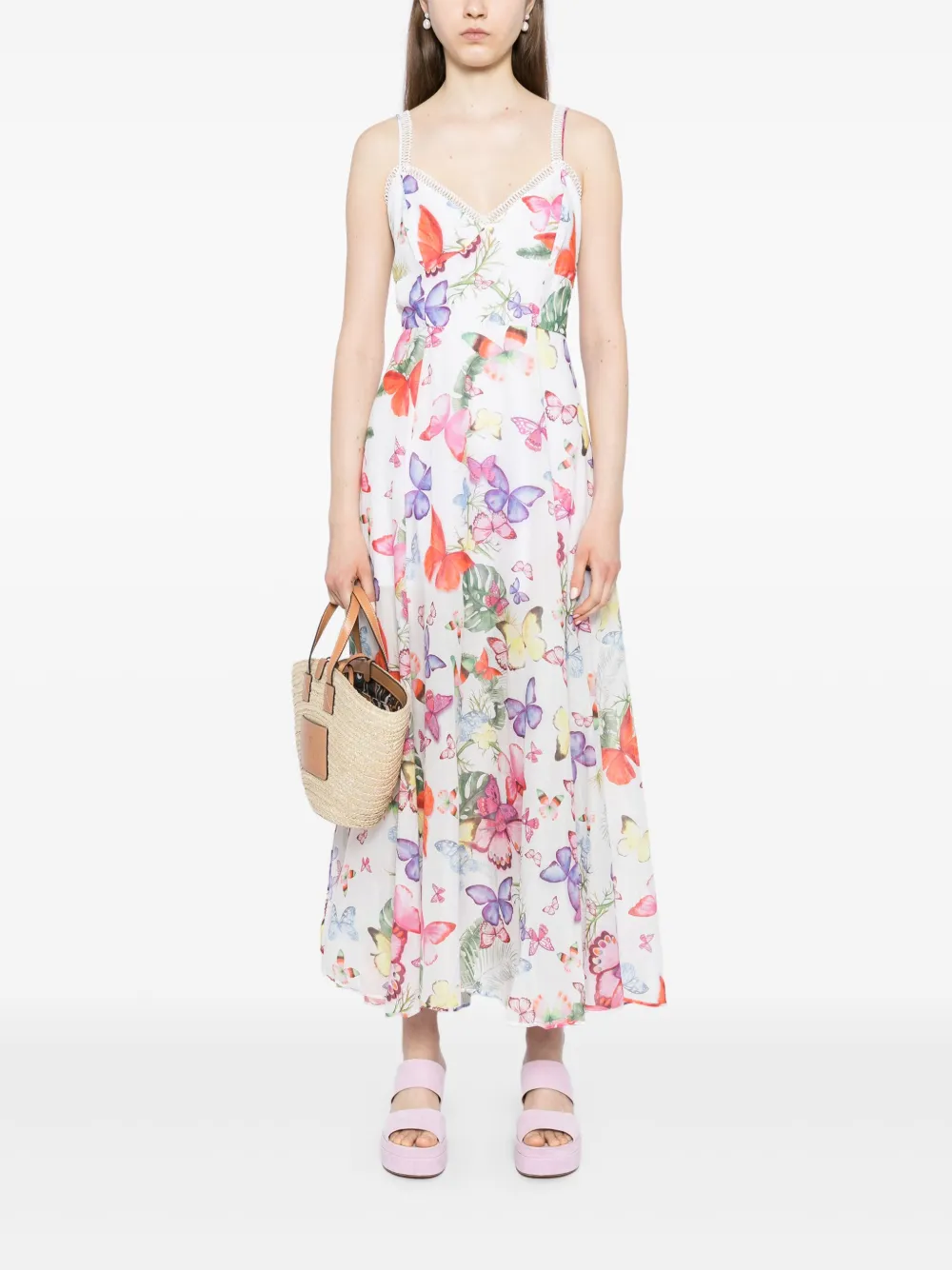 Charo Ruiz Ibiza Iraso maxi-jurk - Wit