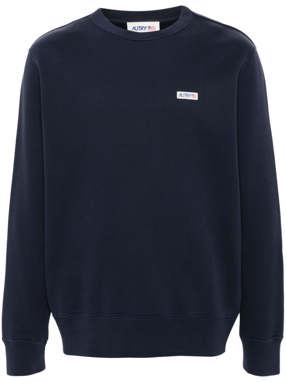 logo-patch cotton sweatshirt