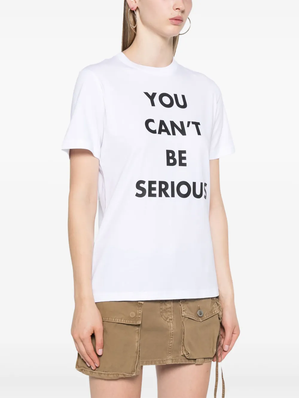 Moschino Katoenen T-shirt met tekst Wit