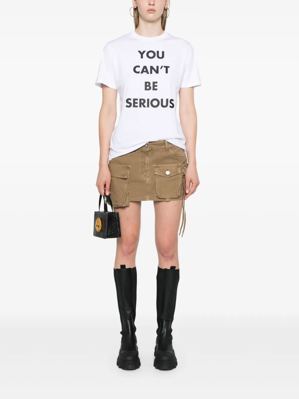 Moschino Katoenen T-shirt met tekst - Wit