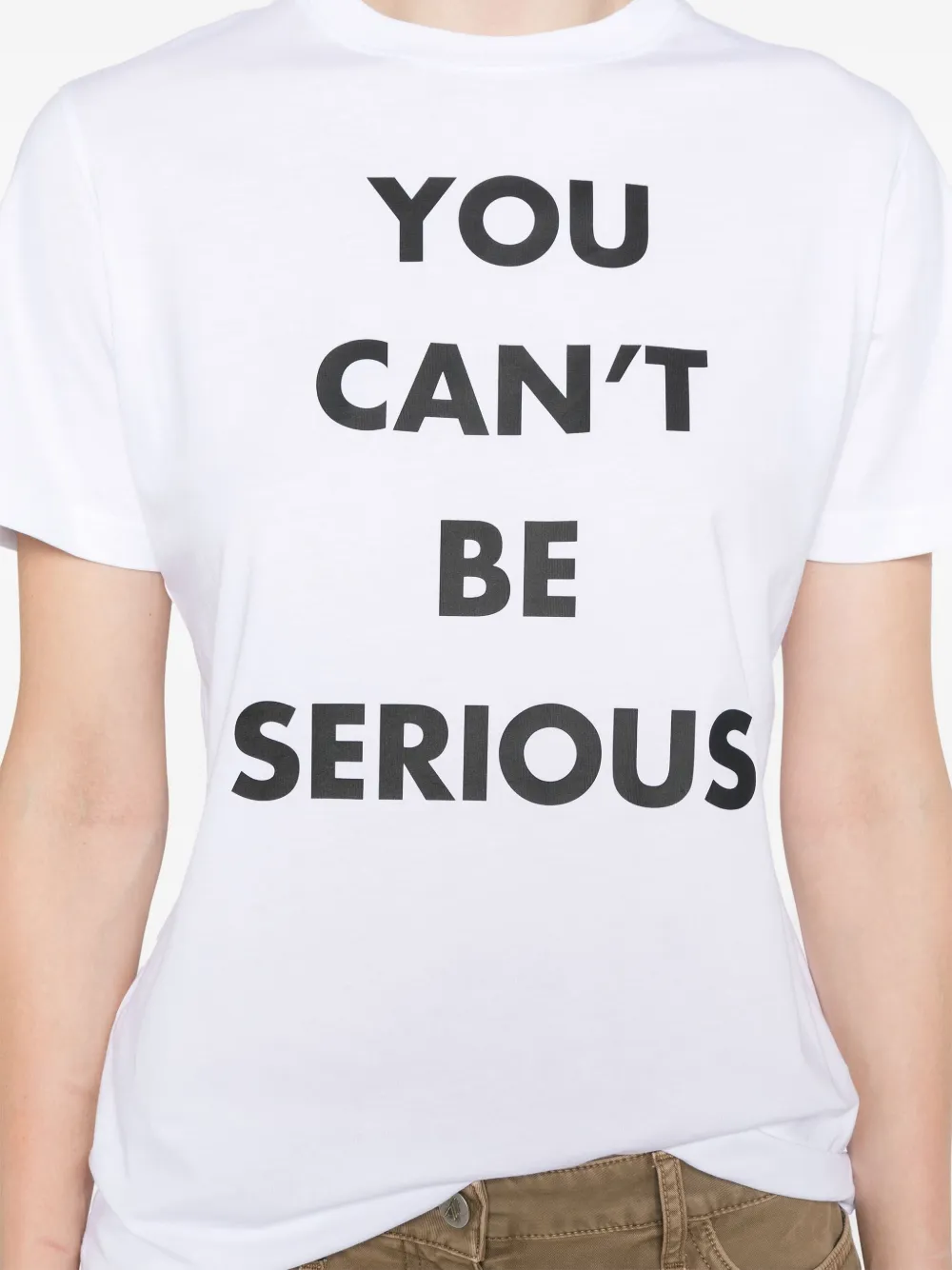 Moschino Katoenen T-shirt met tekst Wit