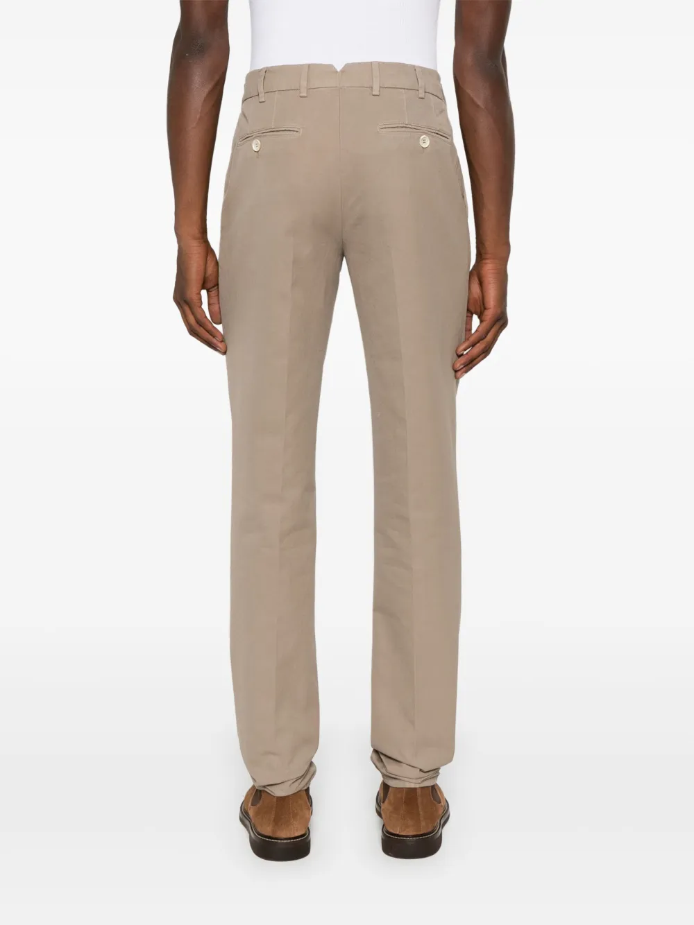 Brunello Cucinelli Slim-fit broek Bruin