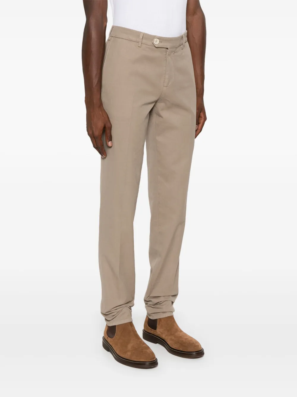 Brunello Cucinelli Slim-fit broek Bruin
