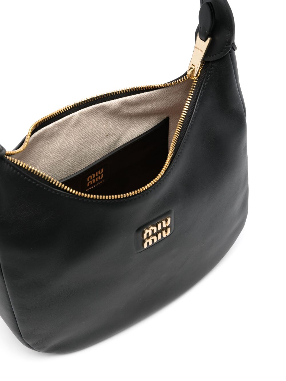 Miu Miu logo-lettering shoulder bag WOMEN