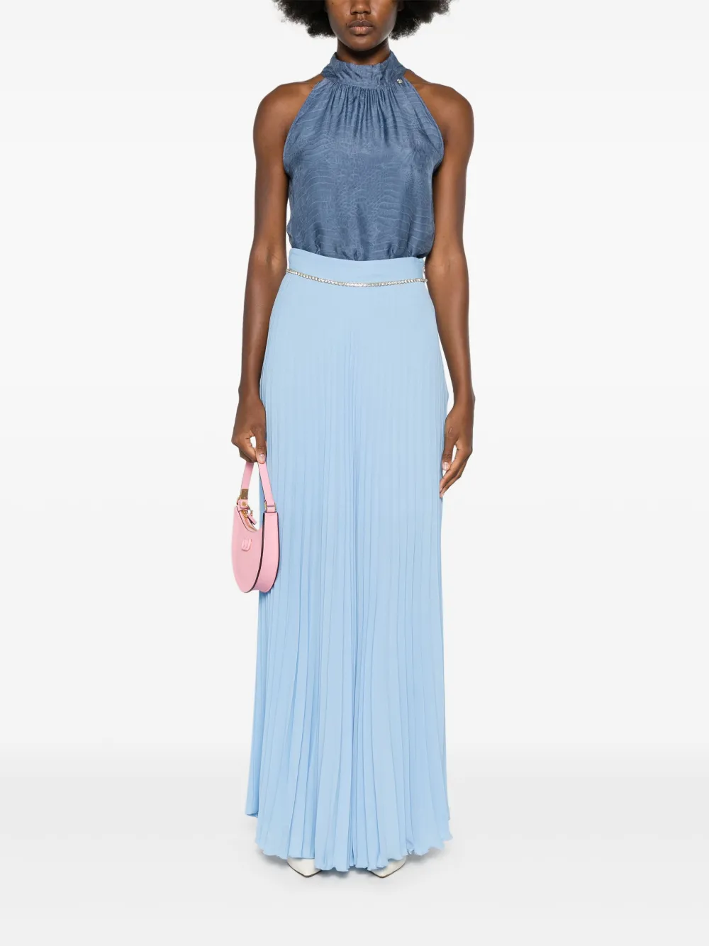 LIU JO Maxi-plooirok - Blauw
