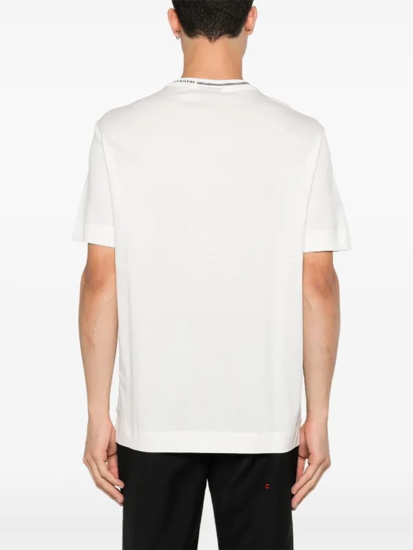 Emporio Armani logo collar T shirt White FARFETCH GR