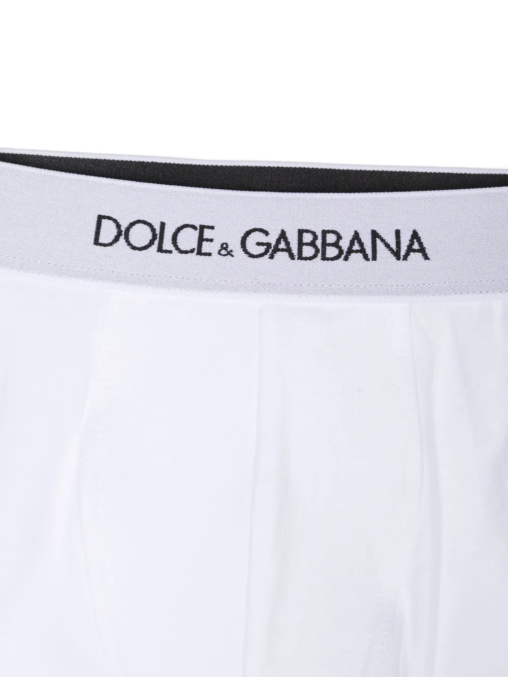 Dolce & Gabbana Set Of 2 Boxer Shorts With Logo In White