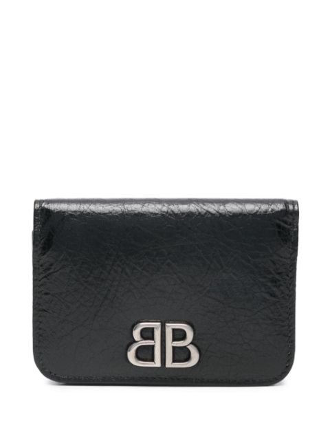 Balenciaga portefeuille Monaco en cuir