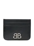 Balenciaga Monaco leather card holder - Black