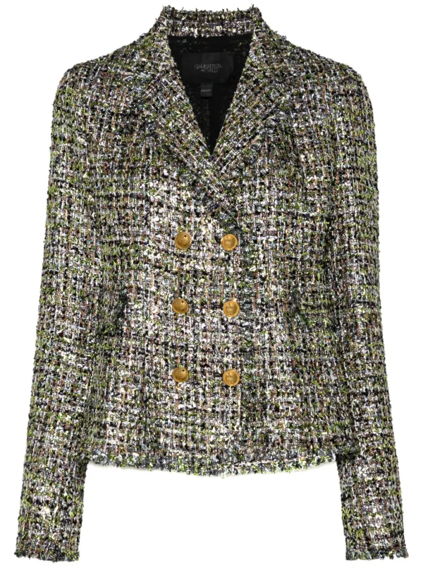 Giambattista Valli Bouclé Blazer in Black