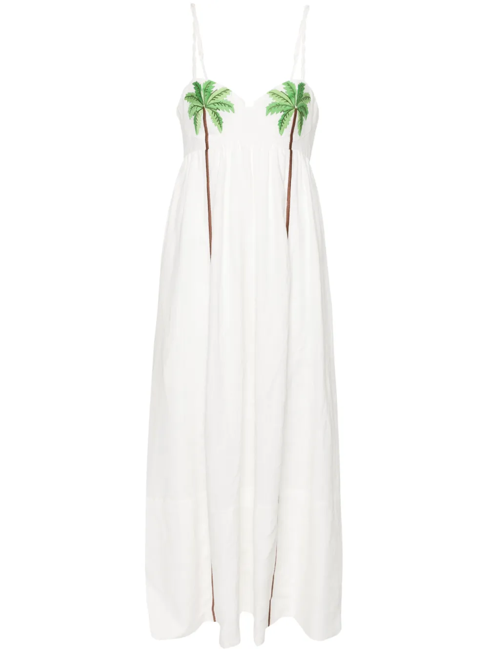 FARM Rio Coconut Tree マキシドレス - ホワイト FARM Rio Coconut Tree マキシドレス - ホワイト