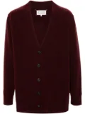 Maison Margiela washed wool cardigan - Red