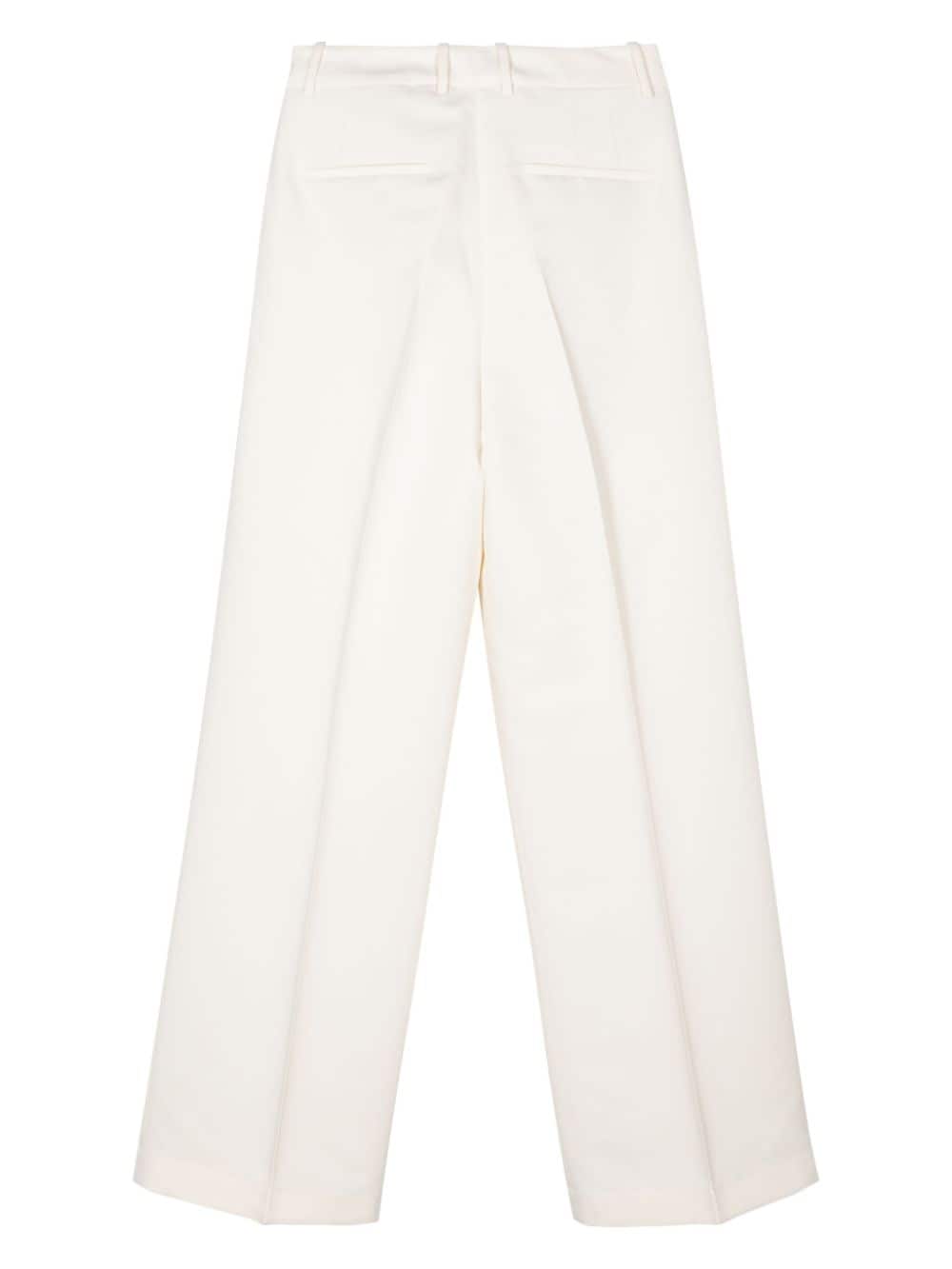 Róhe pleated wide-leg trousers - Wit