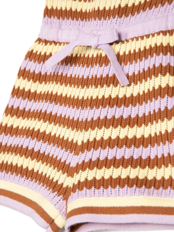 ZIMMERMANN Kids Pop Knit Playsuit Brown FARFETCH AU