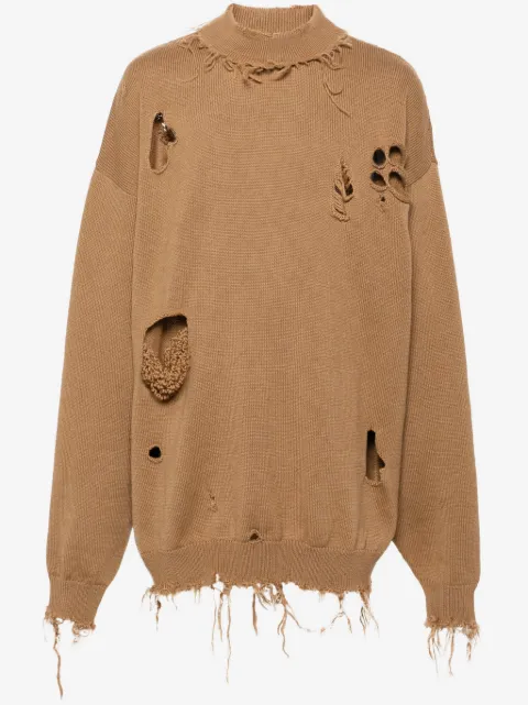 VETEMENTS suéter Destroyed