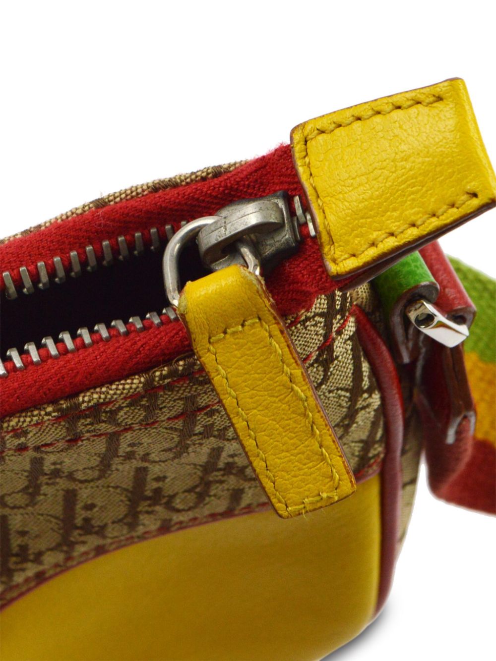 Cheap Christian Dior 2004 Rasta-Color Trotter Saddle shoulder bag Women