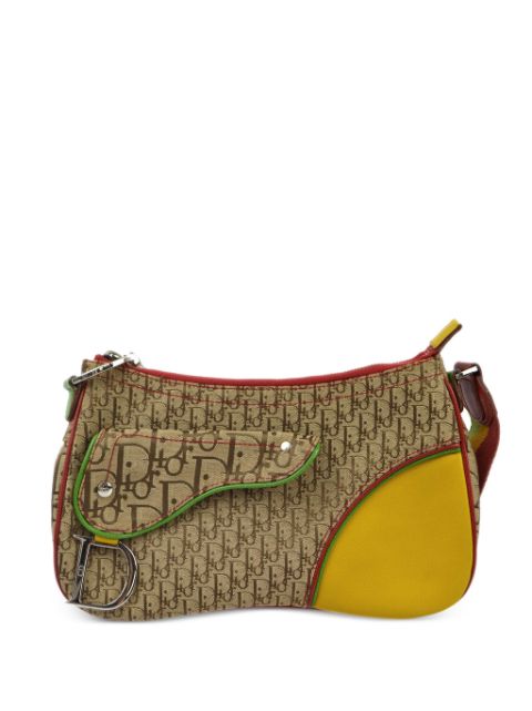 Christian Dior 2004 Rasta-Color Trotter Saddle shoulder bag Women