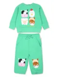 Stella McCartney Kids graphic-print tracksuit set - Green