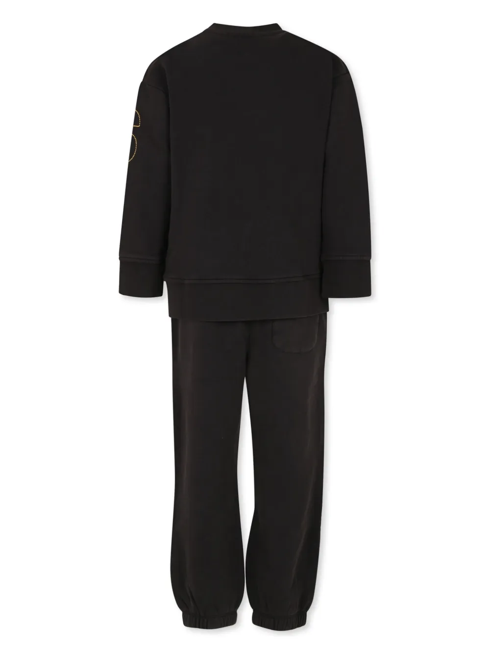 Stella McCartney Kids Katoenen trainingspak met all-over logo Zwart