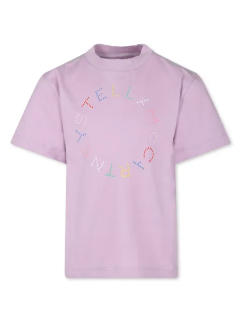 Stella McCartney Kids logo print cotton t-shirt 