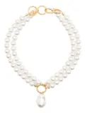 Atu Body Couture x Shir Fine Jewellery layered pearl necklace - White