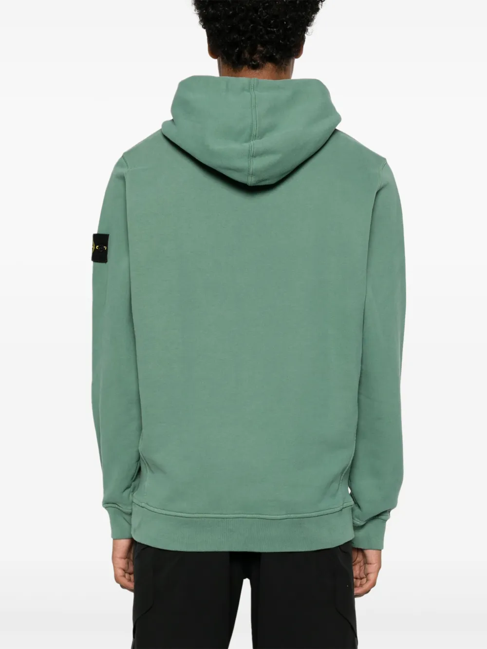 Stone Island Hoodie met Compass-logopatch Groen