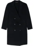 Seventy double-breasted long coat - Blue