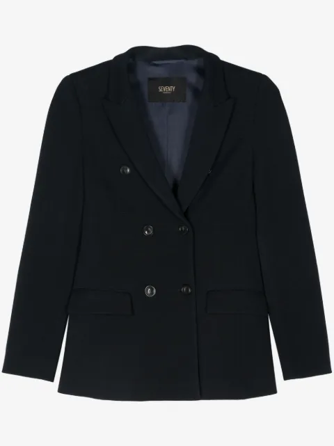 Seventy double-breasted knitted blazer