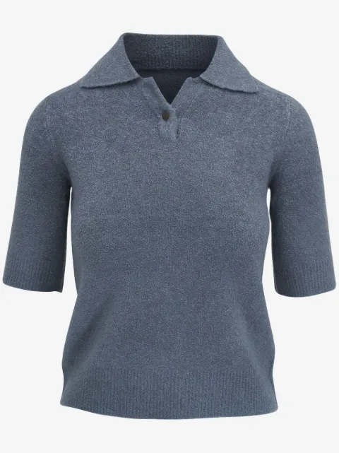 Vince bouclé polo shirt