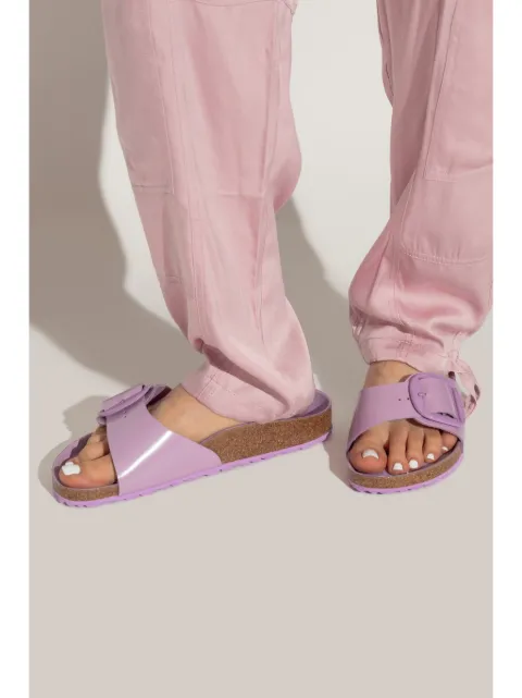 Birkenstock Madrid big-buckle patent-leather sandals 1027833 - 1