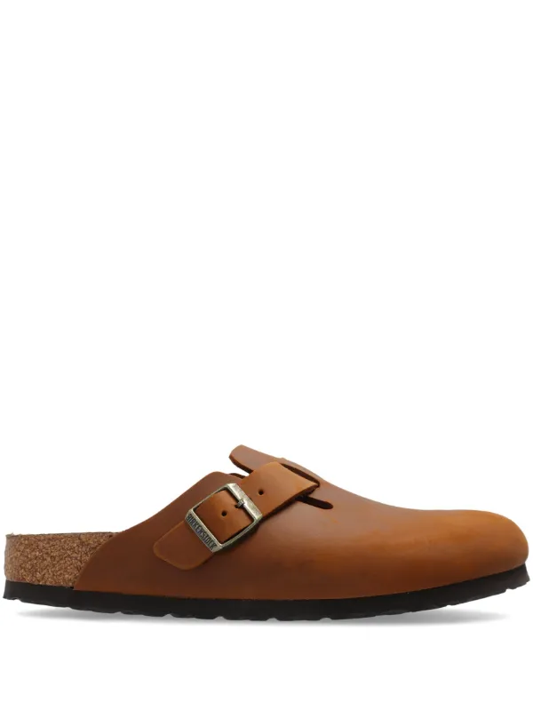 Birkenstock Mule Boston | Marrom | FARFETCH BR