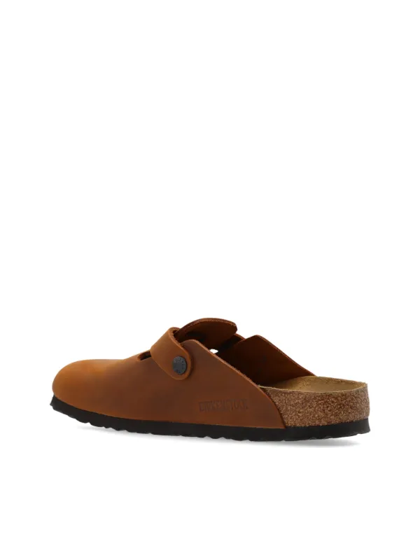 Birkenstock Mule Boston | Marrom | FARFETCH BR
