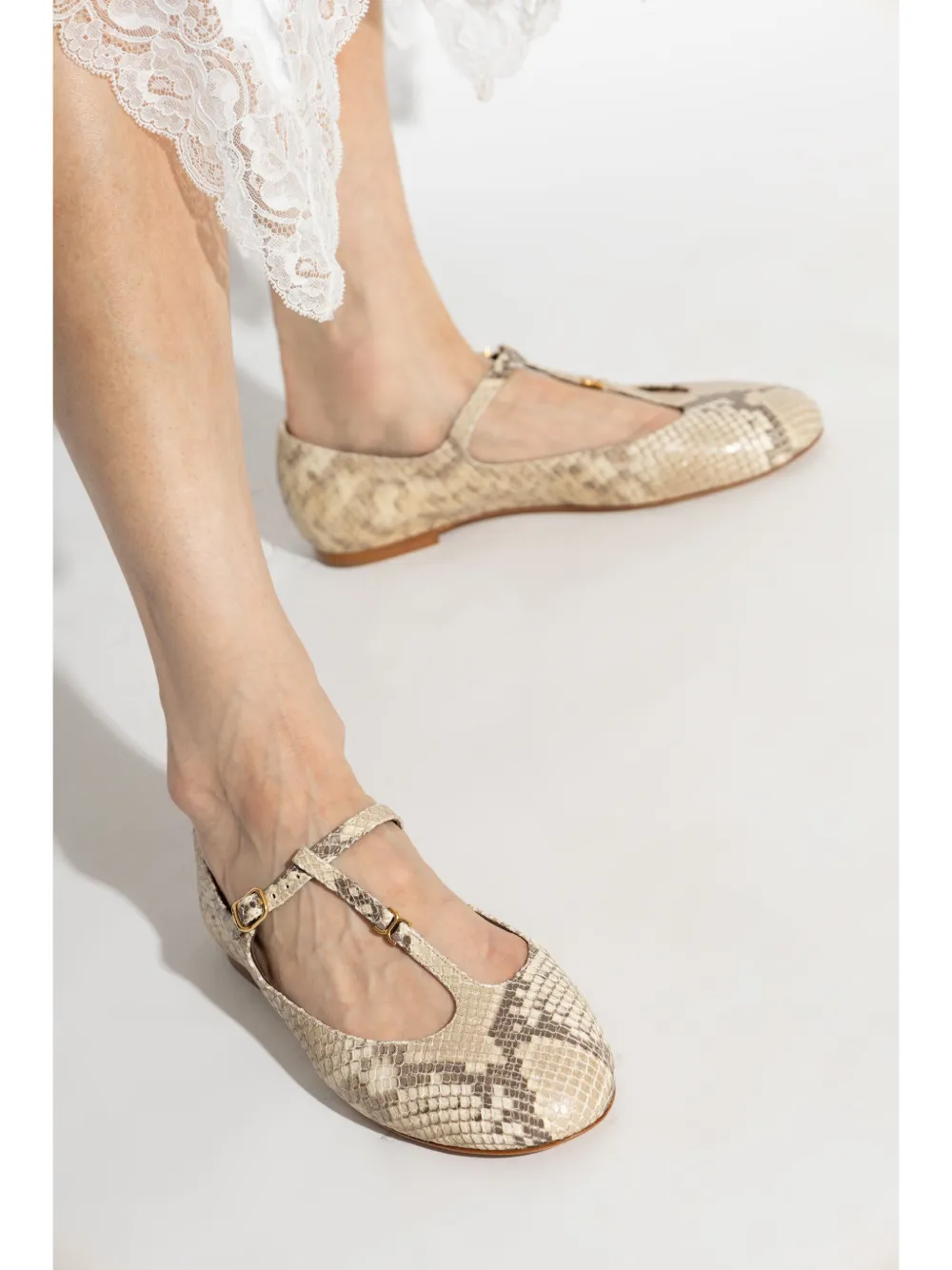 Marcie T bar ballet pumps