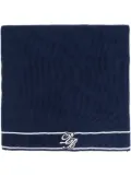 Balmain logo-patch scarf - Blue