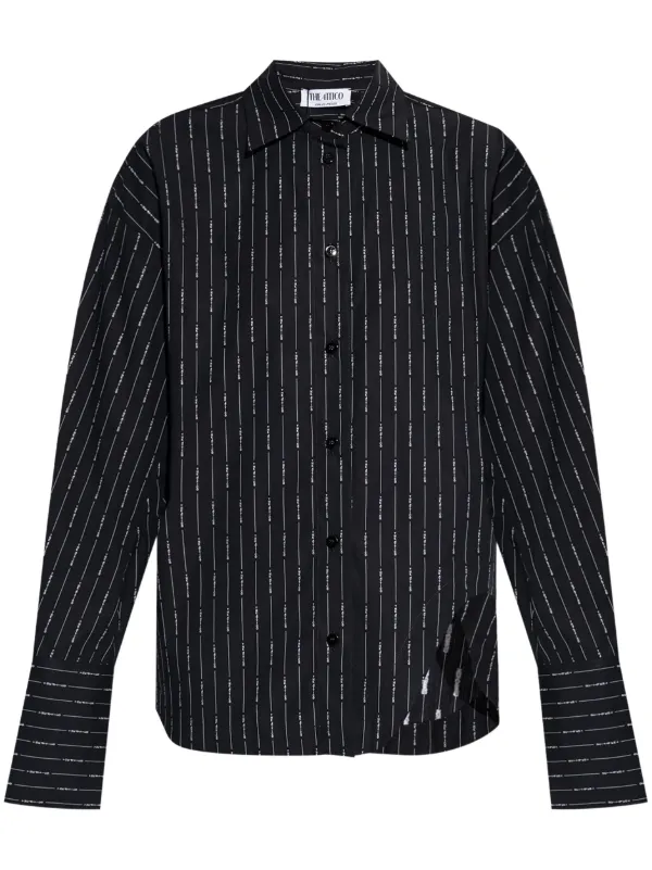 THE ATTICO ロゴ コットン Tシャツ The Attico ロゴ Tシャツ | レッド | FARFETCH JP