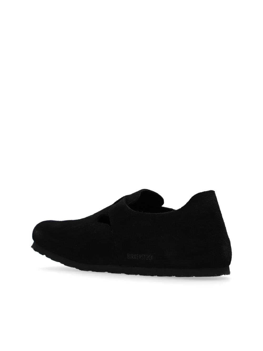 Birkenstock London suède slippers Zwart