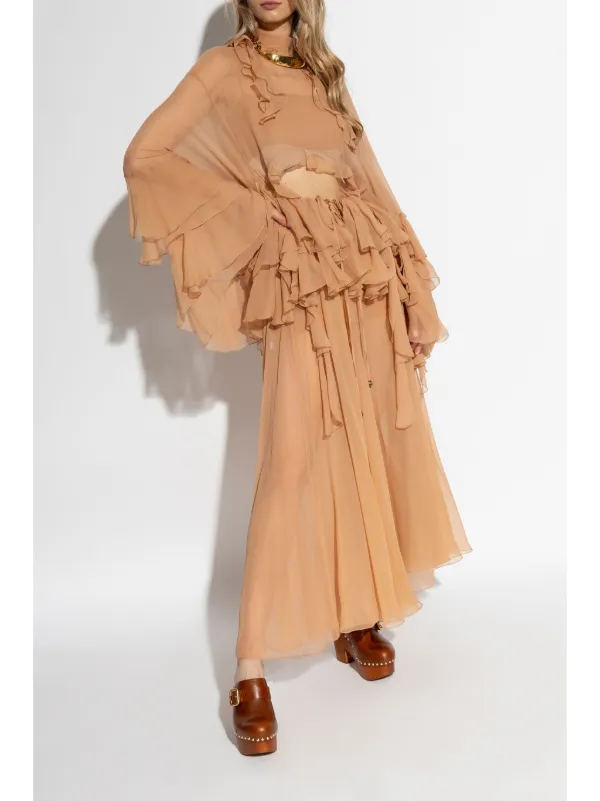 Chloé 120mm Jeanette Mules | Brown | FARFETCH