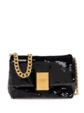 Balmain sequinned cross body bag - Black