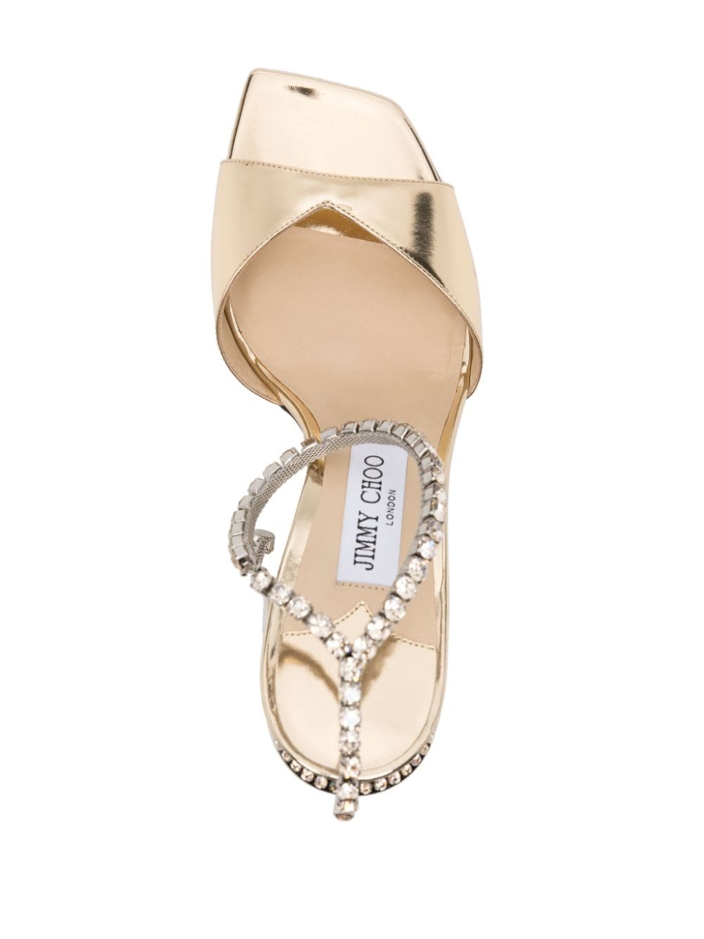 Jimmy Choo Saeda 85 mm sandalen Goud