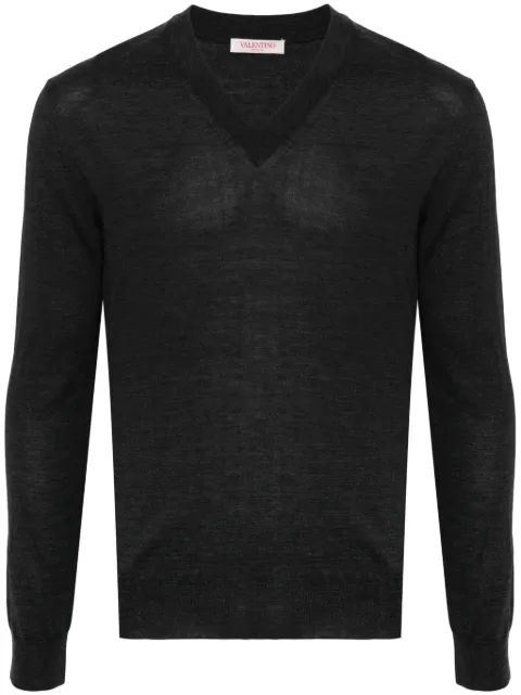 Valentino Garavani V-neck virgin-wool jumper